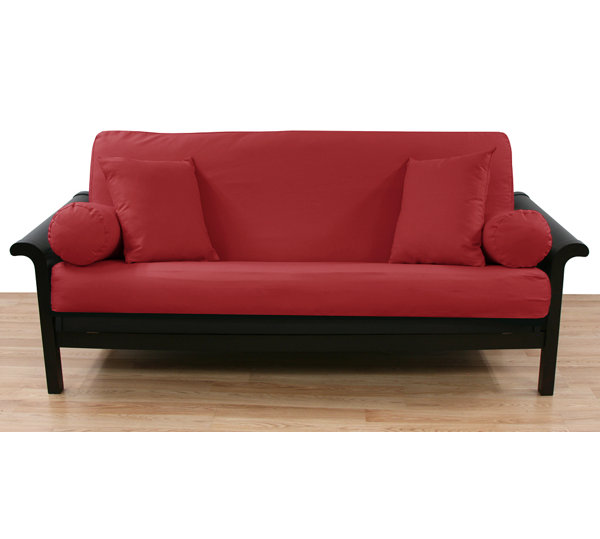 Easy Fit Cotton Box Cushion Futon Slipcover Wayfair